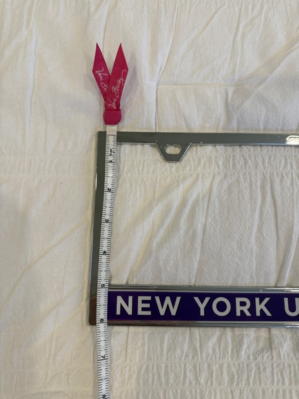 NYU Metal License Plate Frame - Picture 5 of 6